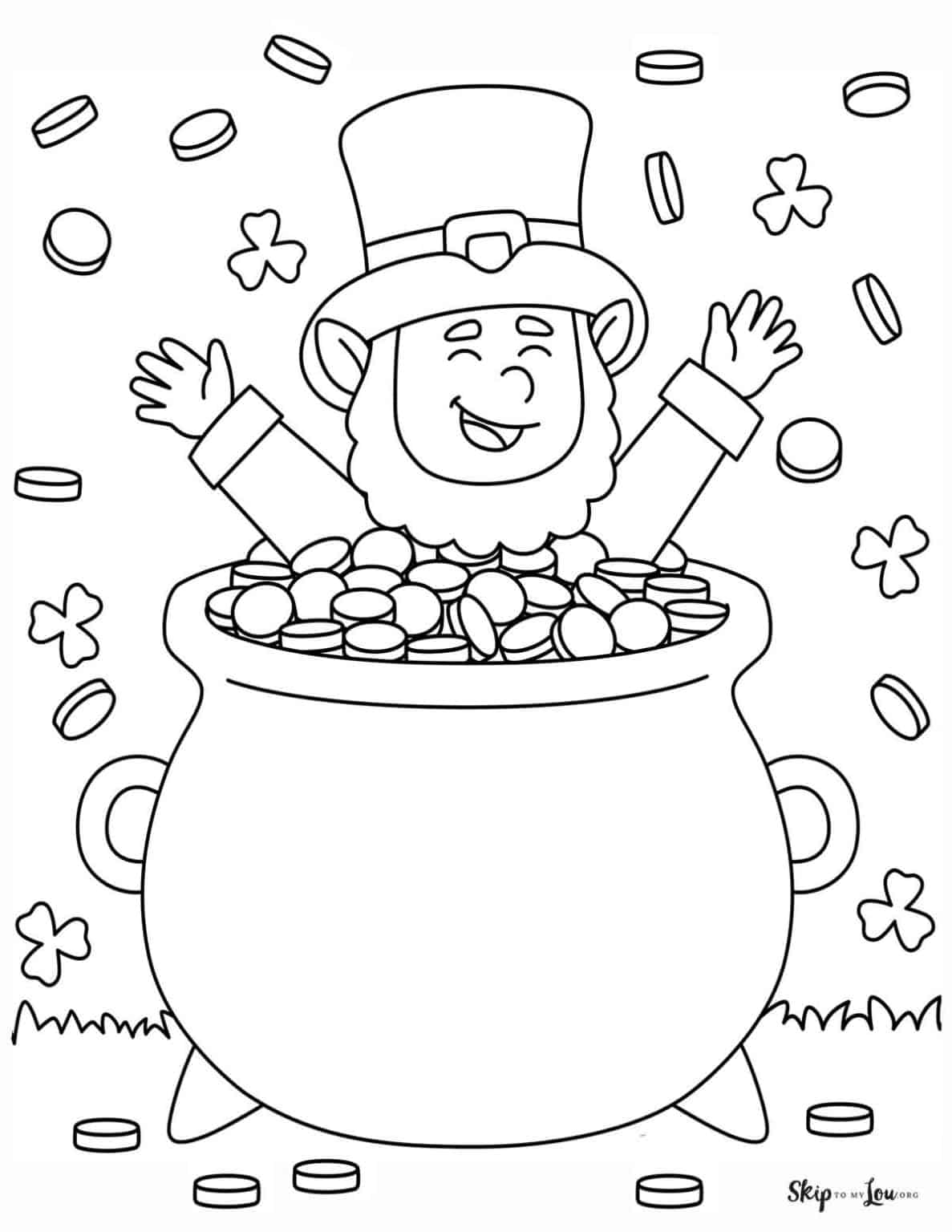 Leprechaun Printable Coloring Pages Printable Word Searches