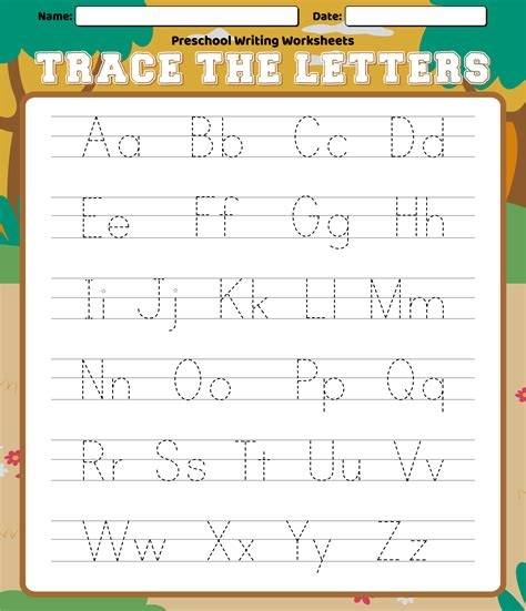 Letter a writing practice worksheet printable Free Download