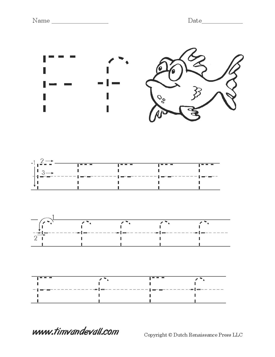 Letter F Worksheets Preschool Preschool Worksheets