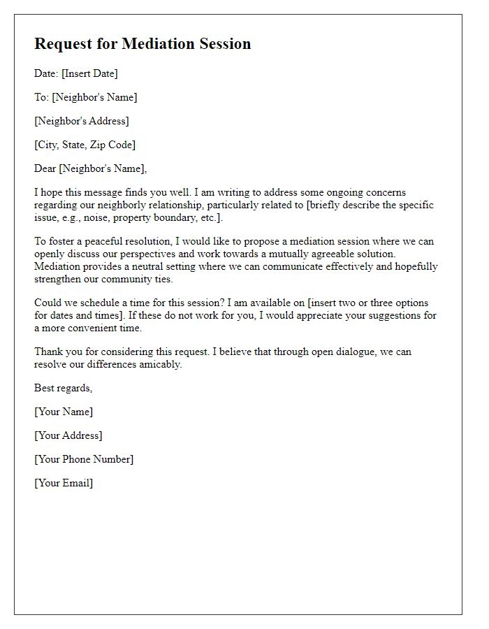 invite to mediation letter template