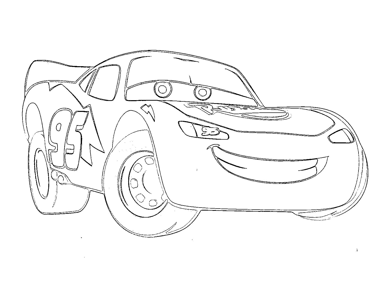 free coloring pages lightning mcqueen