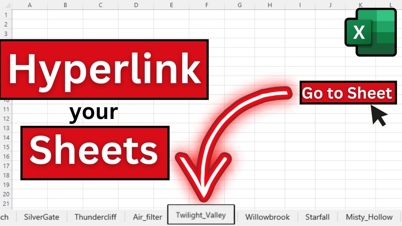 Link Every Worksheet To A Master Sheet Excel Organization Tips 
