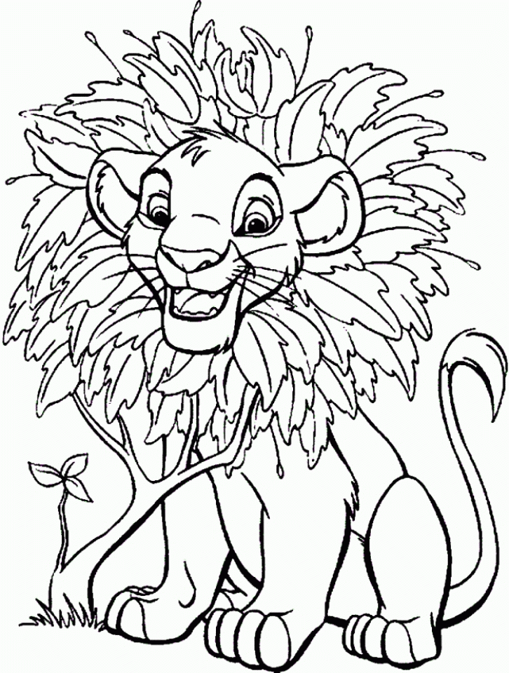 printable lion pictures