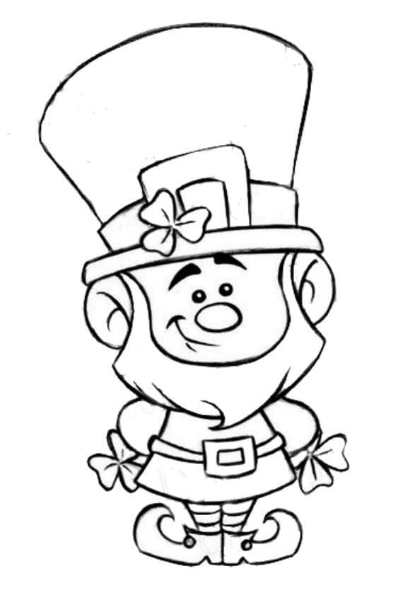 leprechaun coloring pages free