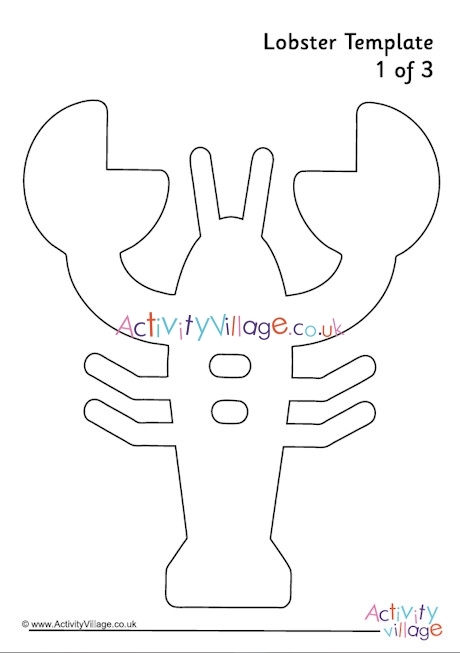 Lobster Template Worksheets Library