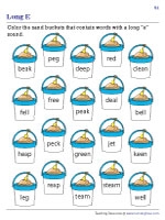 Long E Worksheets Worksheets Library