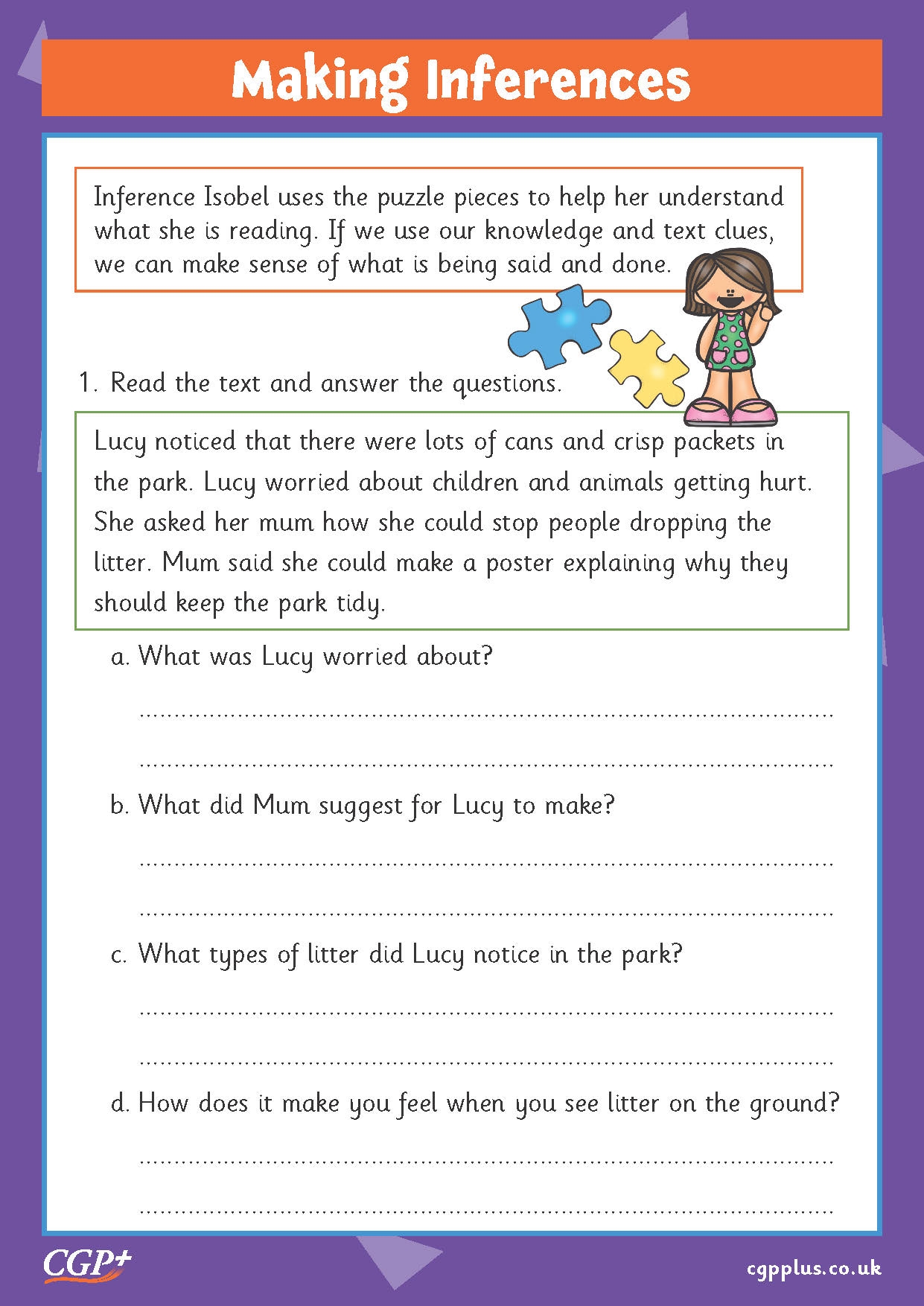 making inferences worksheets