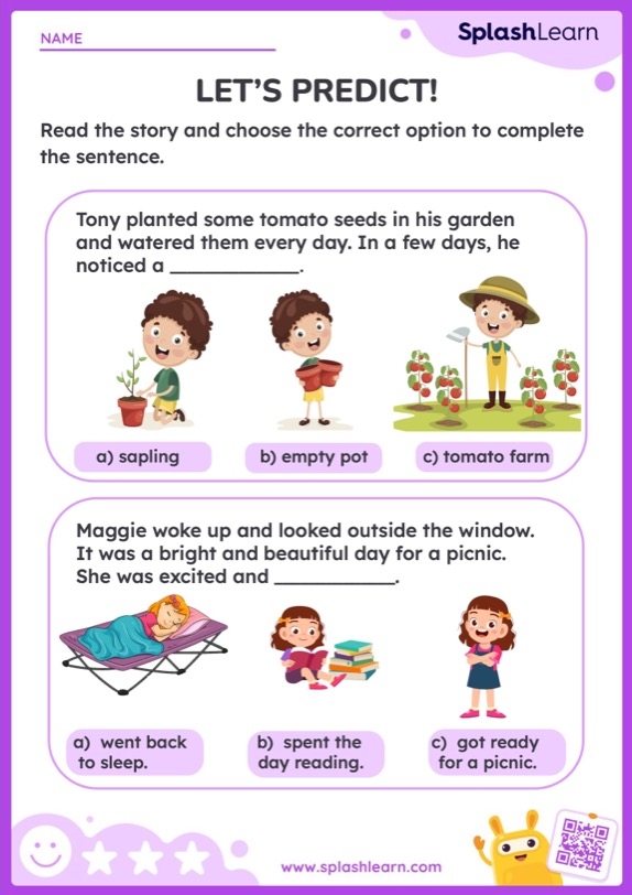 Making Predictions Worksheet 1 Reading Activity Worksheets Library