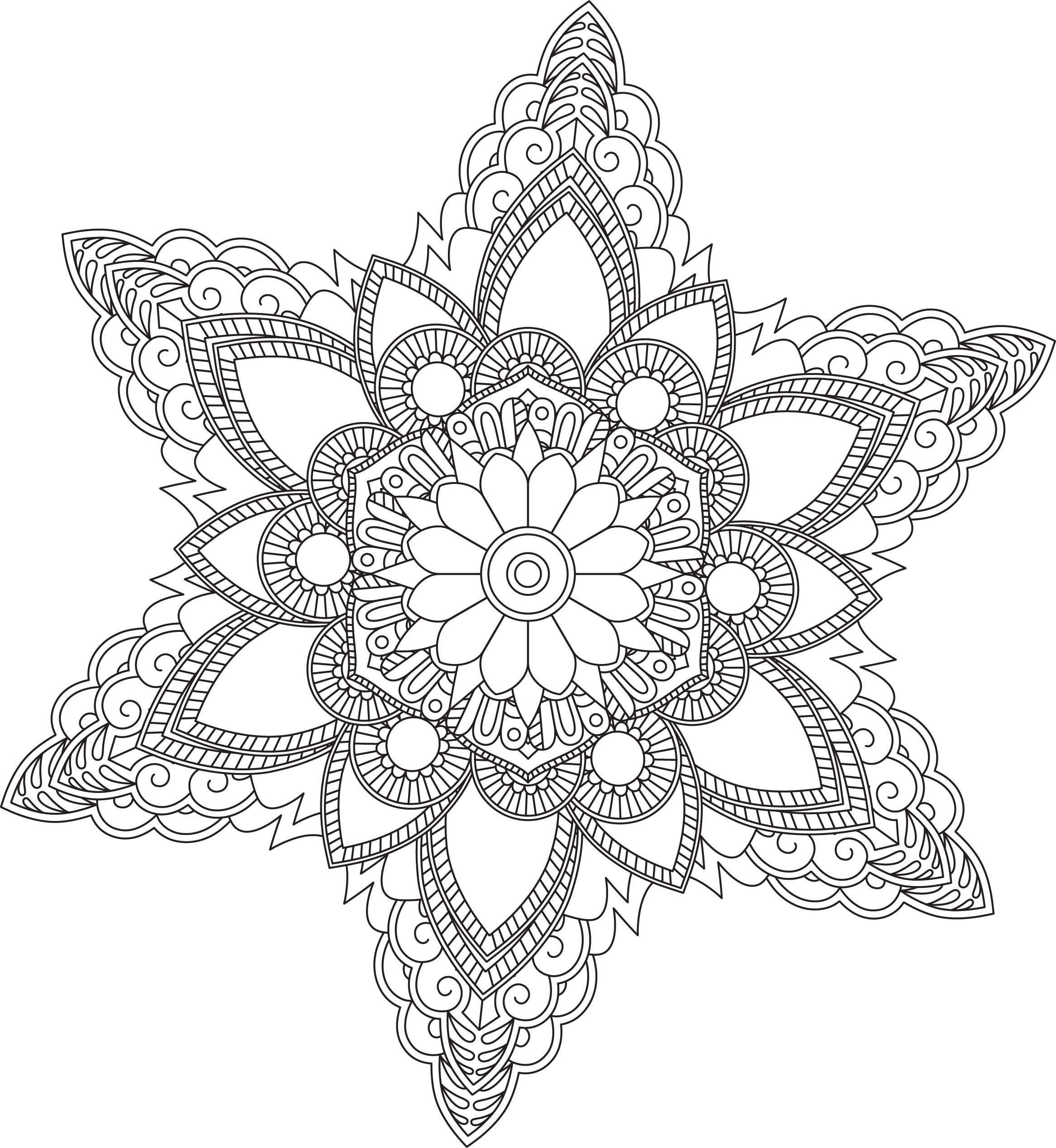 Adult Mandala Coloring Pages