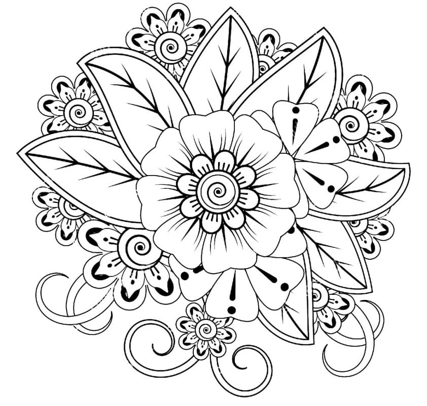Mandala Flower Free Printable Coloring Page Free Printable Coloring