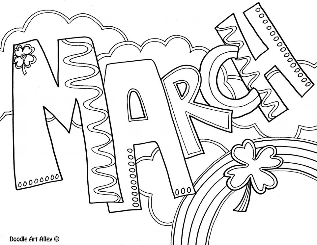 March Coloring Pages Printable Coloring Home