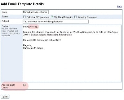 Marriage Invitation Formats