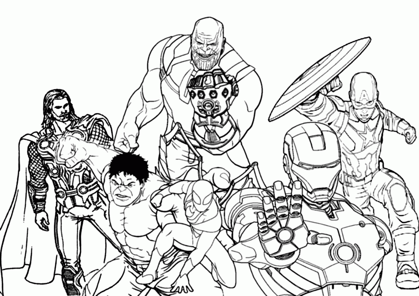 Color Pages Avengers