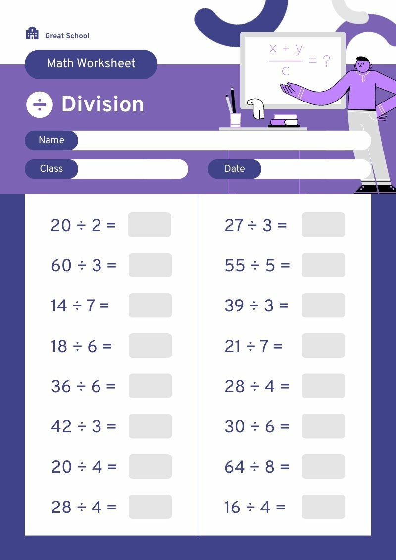 Math And ELA Worksheet Templates For Educators Piktochart