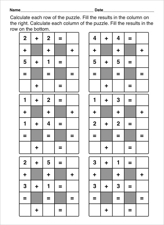 math worksheets fun