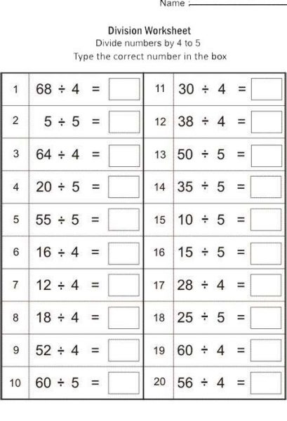 Math Worksheets Multiplication And Division Multiplication Worksheets