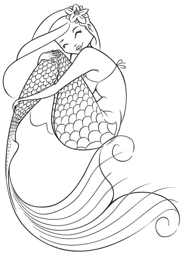 Free Coloring Pages Mermaids