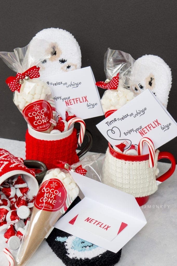 Merry Bingemas Teachers Gift FREE Netflix Gift Card Printable JaMonkey