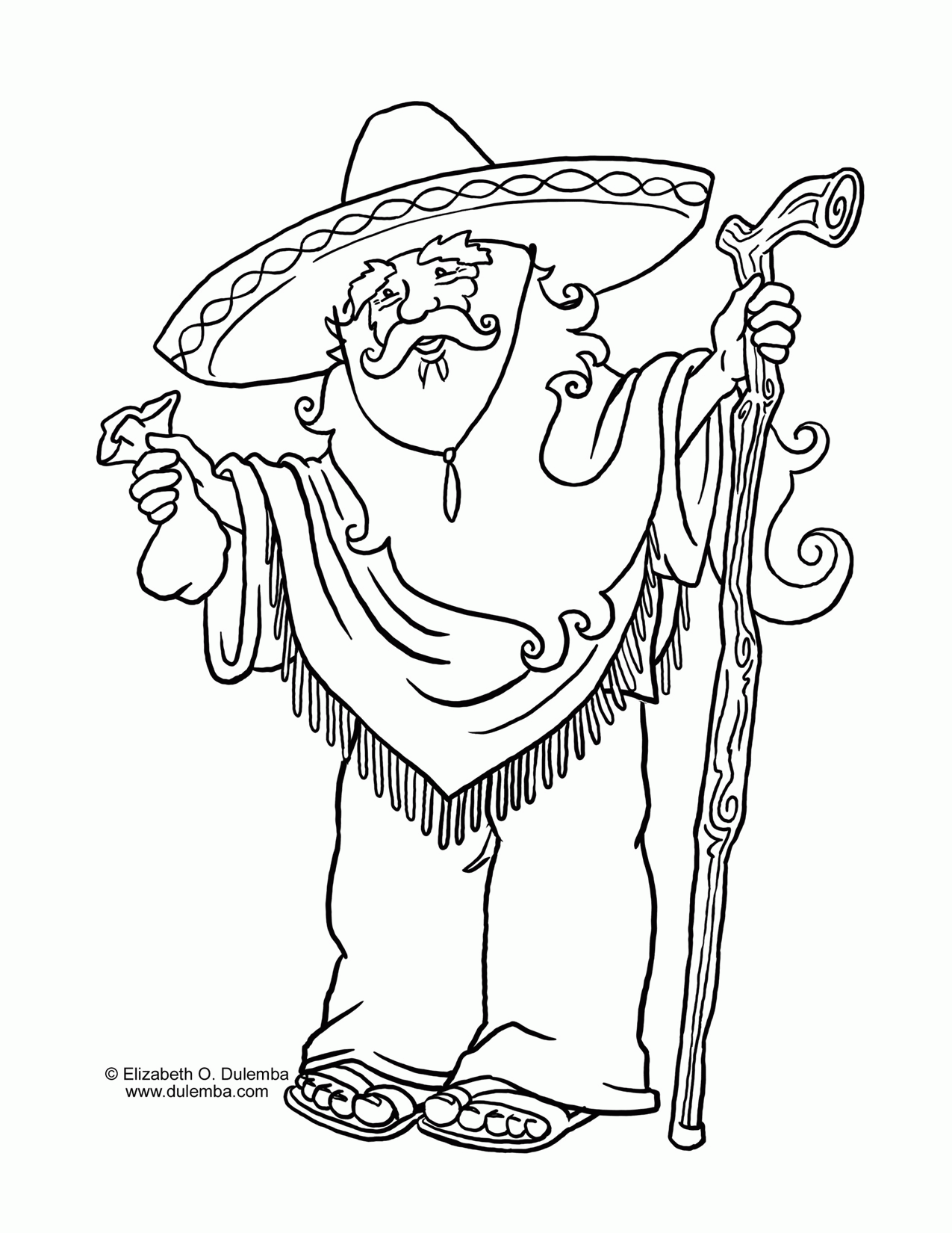 Mexican Coloring Pages To Print Coloring Home