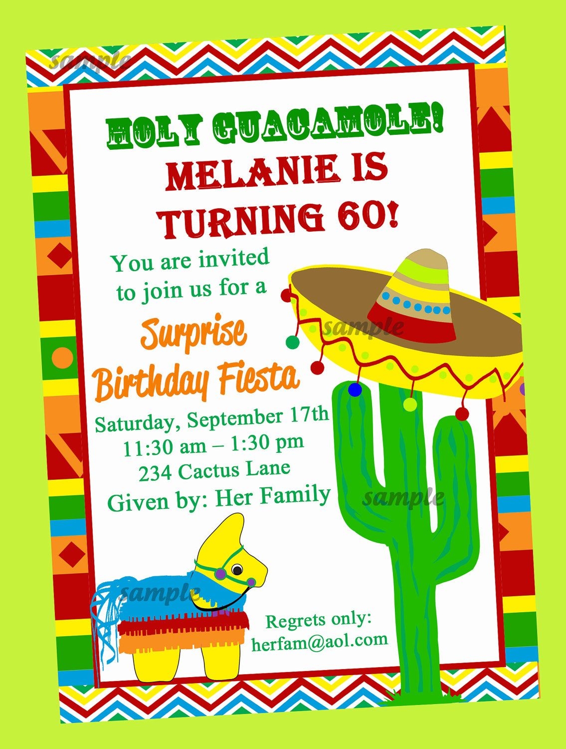 mexican theme invitations templates