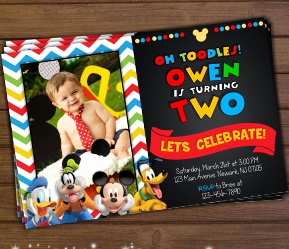 mickey mouse clubhouse invitation template