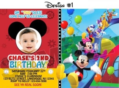 Mickey Mouse Clubhouse Templates Invitation