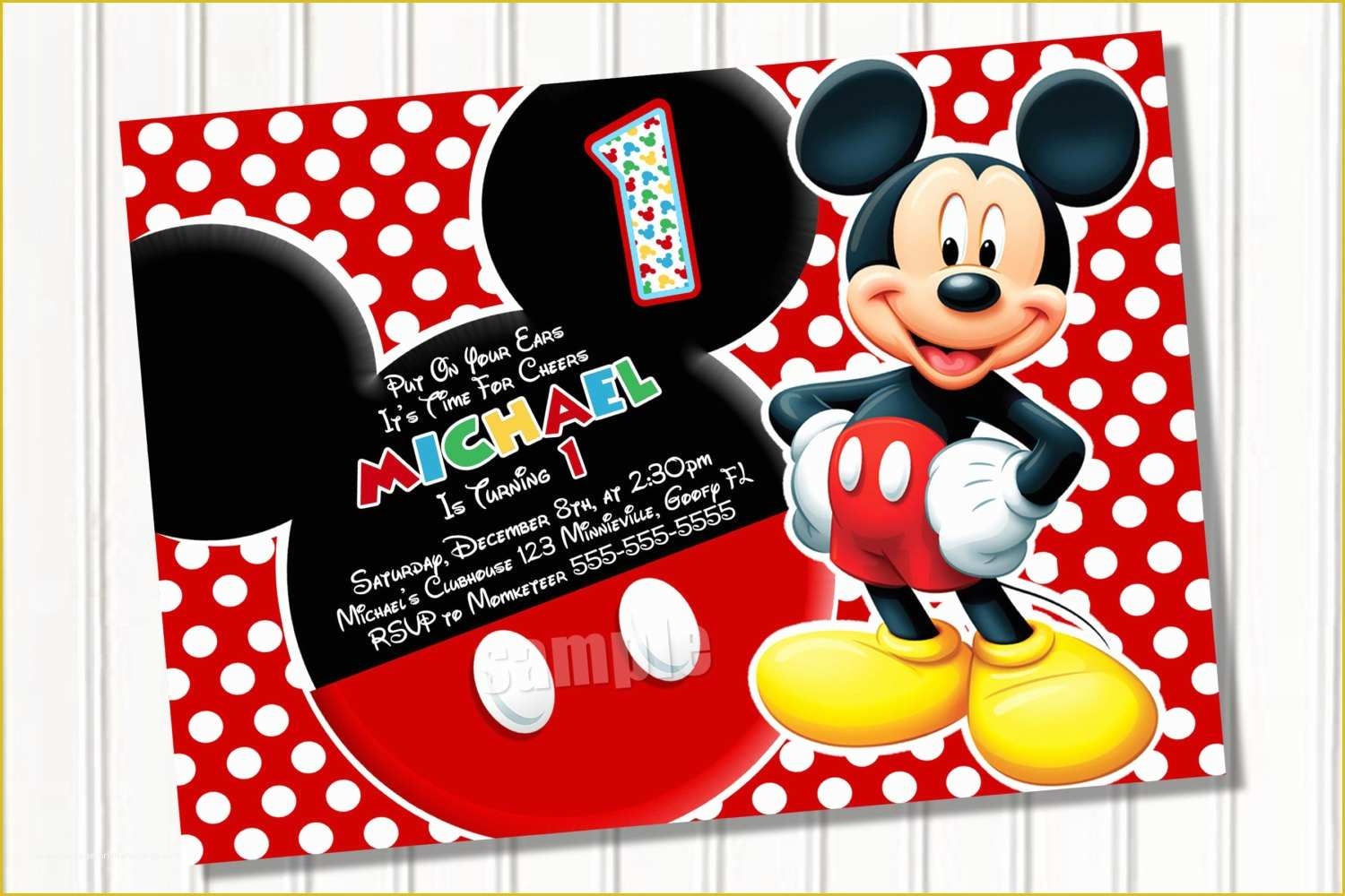 Mickey Mouse Invitation Template Free Download Of Mickey Mouse