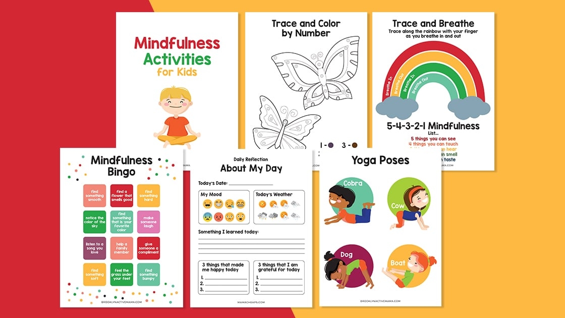 Mindfulness Activities For Kids Free Printable Sheets