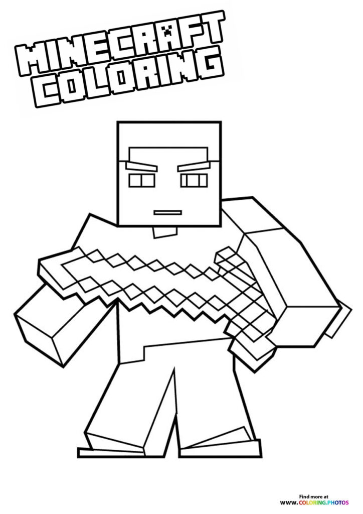 minecraft coloring page free