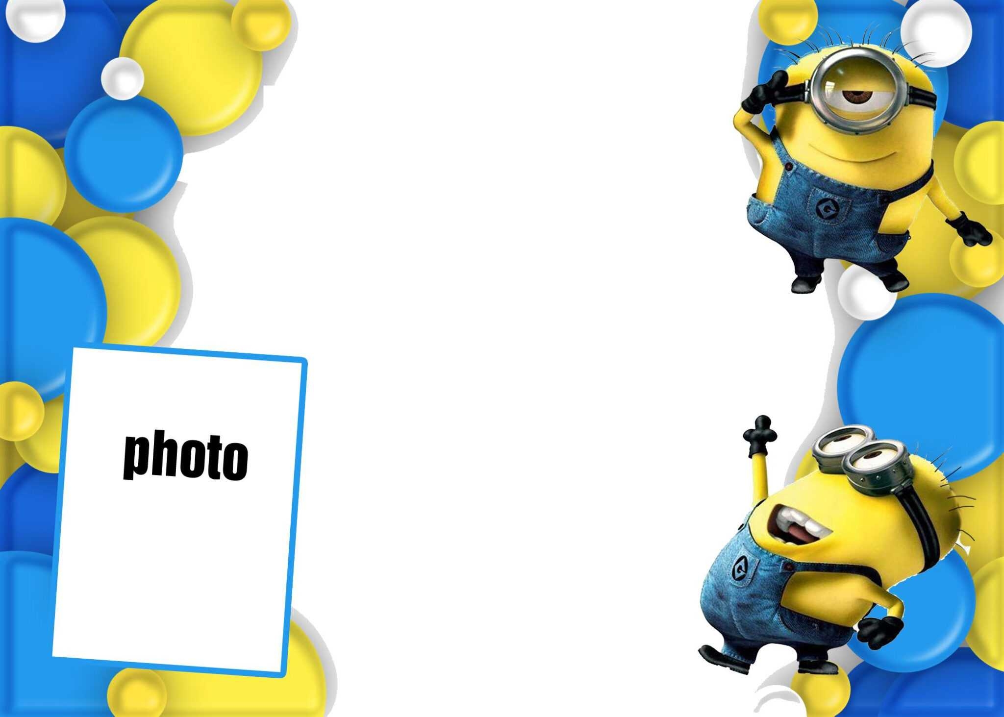 Minion Invitations Template Design Cakraest Invitation Pertaining To