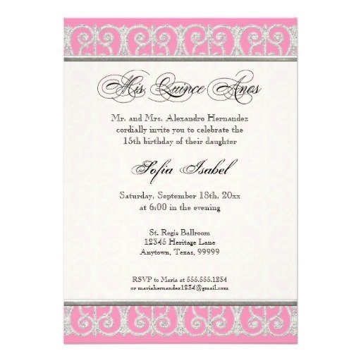 Mis Quince Invitations Invitation Design Blog