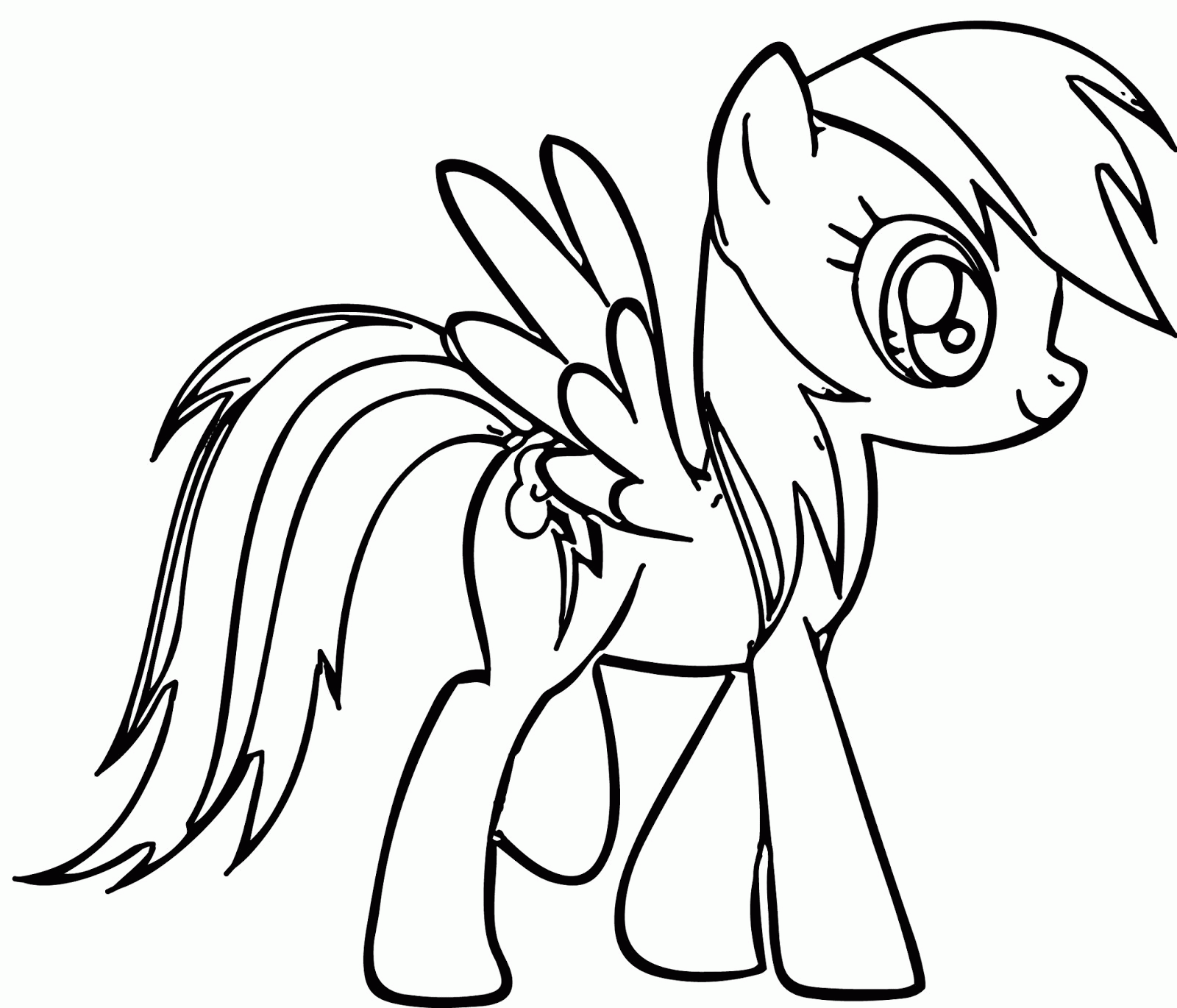 Mlp Coloring Pages Rainbow Dash Coloring Home