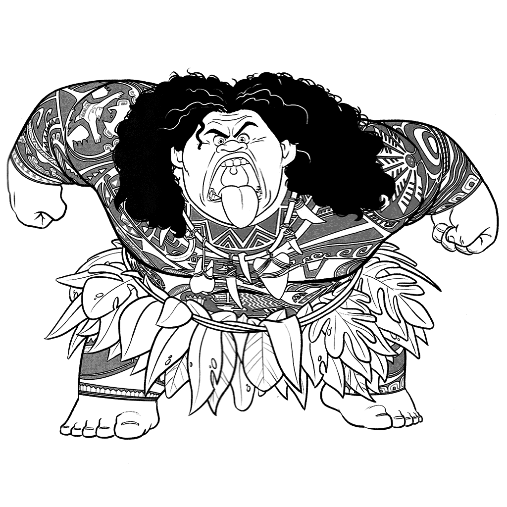 moana coloring pages free