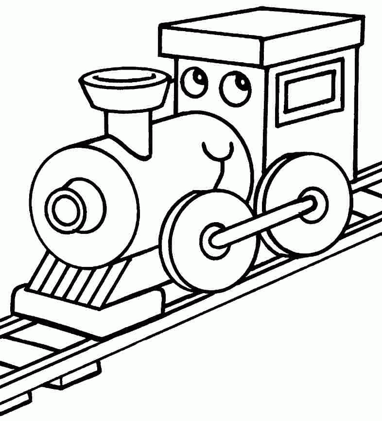 train coloring pages free