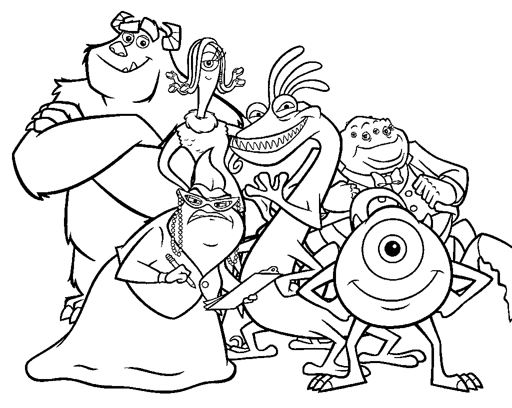 Monster Inc Coloring Page Free Printable Coloring Pages