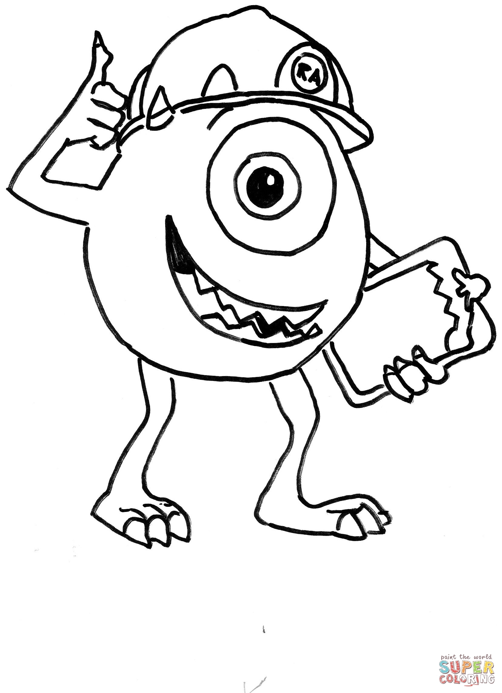 Monster Inc Coloring Pages Monster Inc Coloring Pages Free Coloring