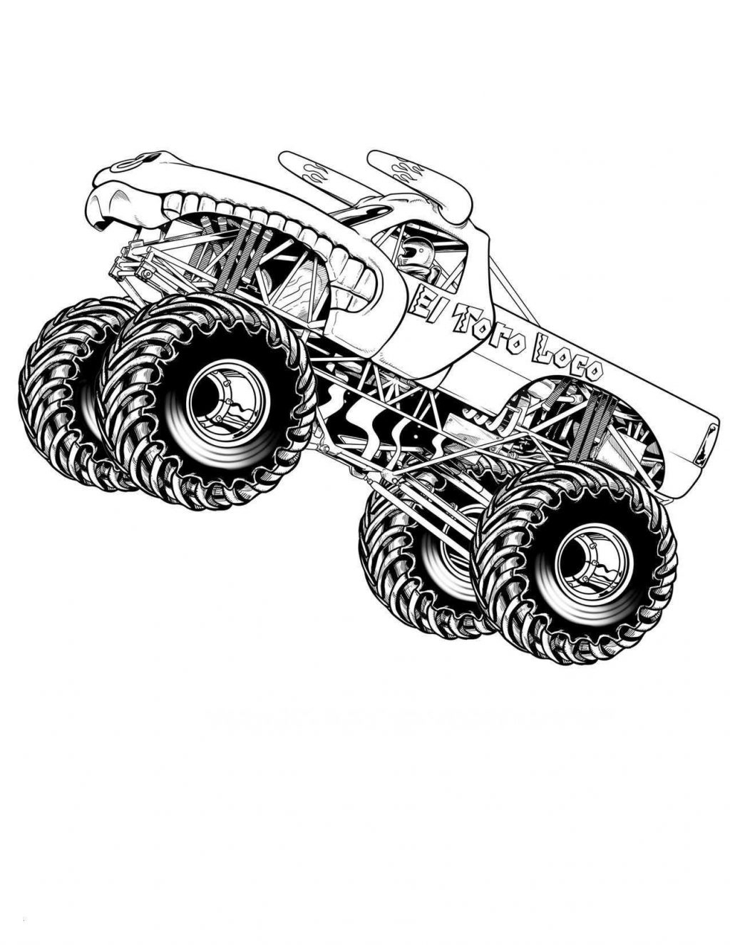 Monster Jam Coloring Pages Coloring Pages Free Truck Coloring Pages 