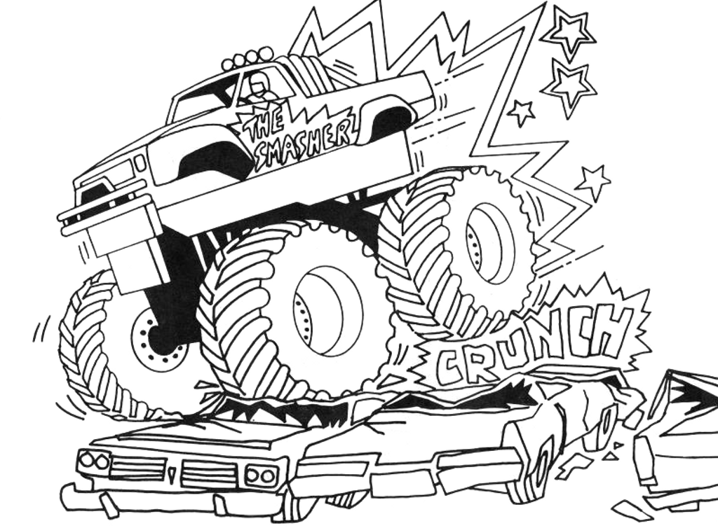 free truck coloring pages
