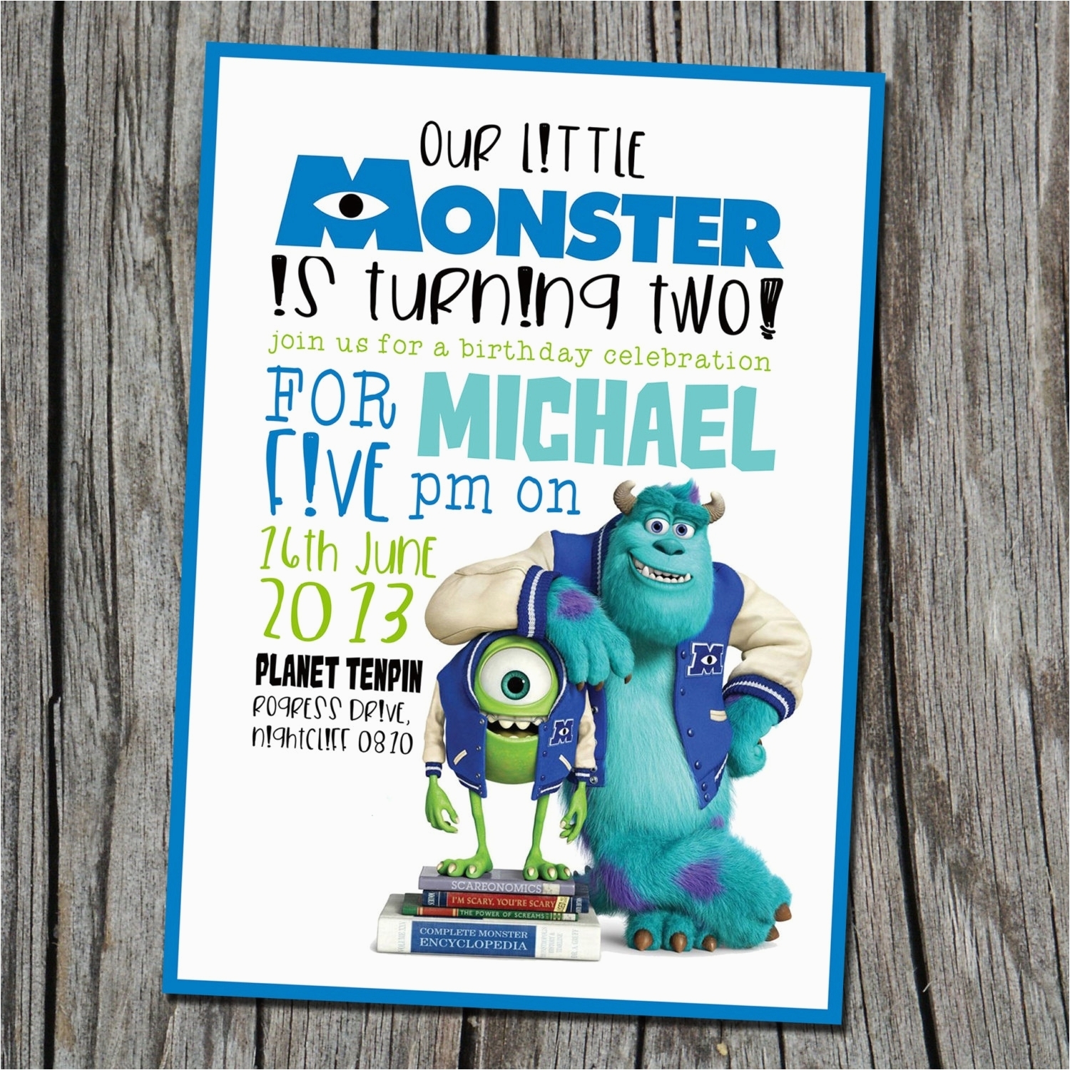 monsters inc invitation template