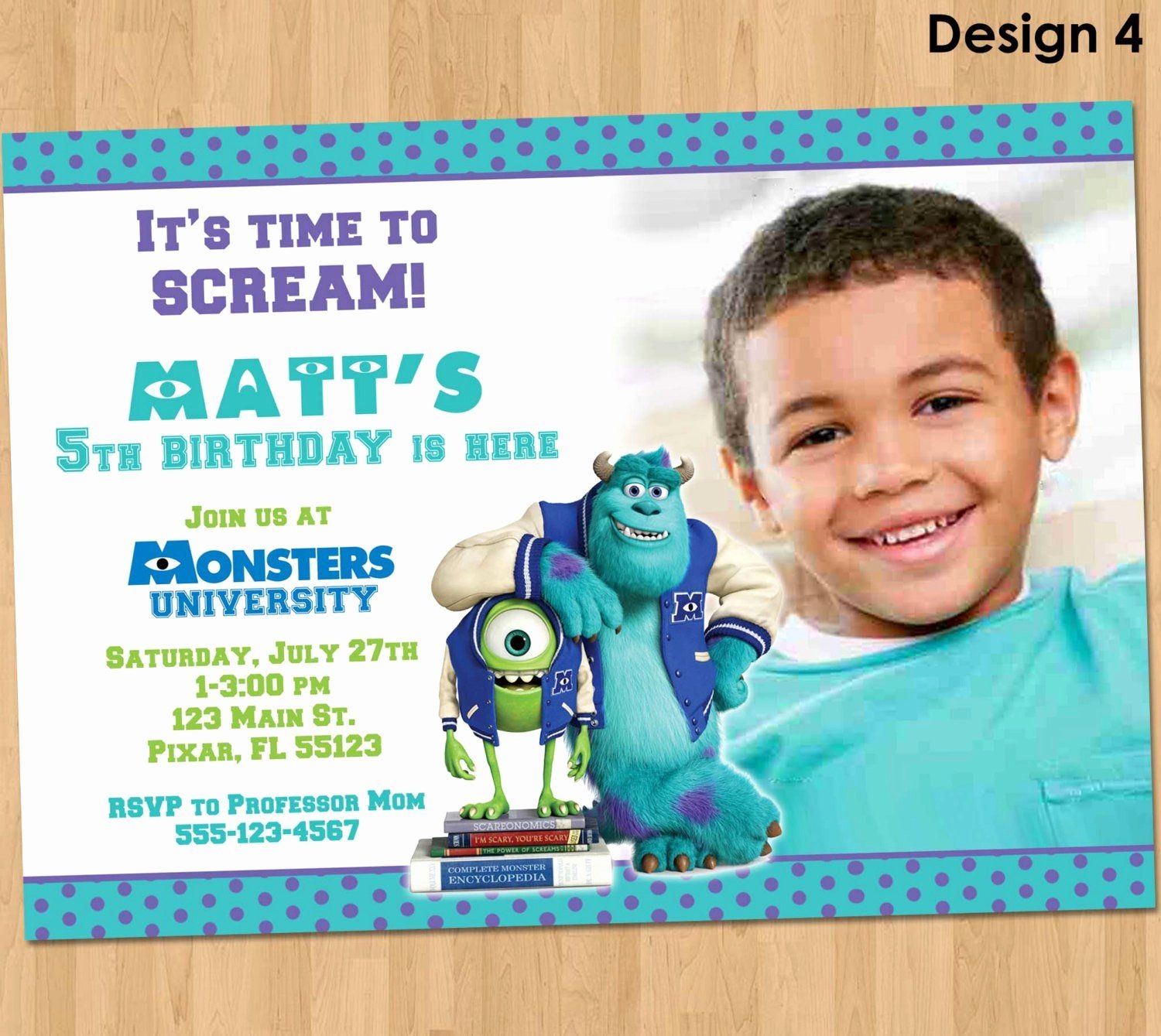 monsters inc invitations templates