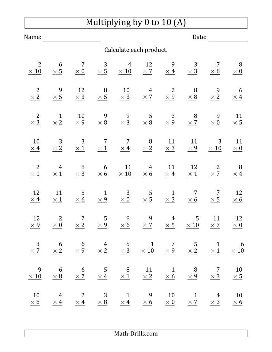 Multiplication Worksheets 6 9 PrintableMultiplication