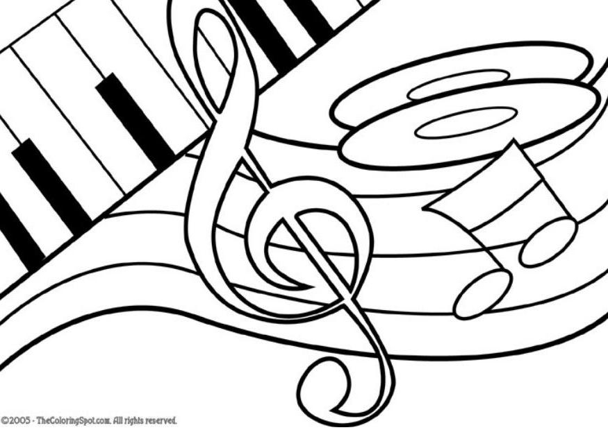 Music Coloring Worksheets Coloring Home