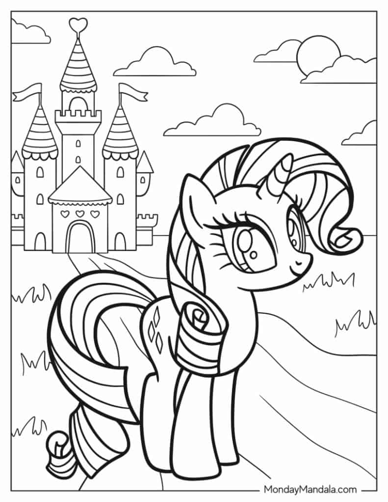 little pony coloring pages free