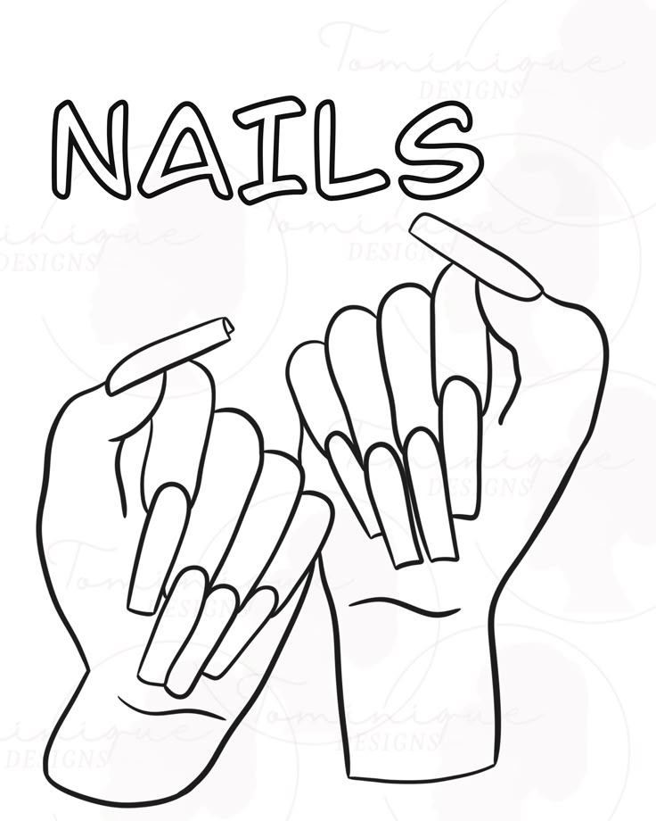 Nail Coloring Page