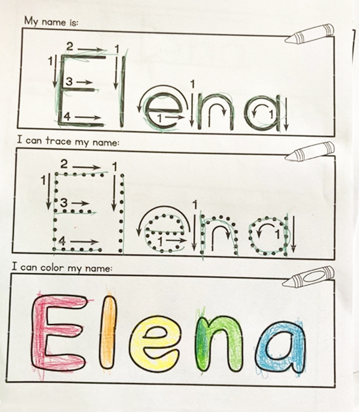 blank name tracing worksheets