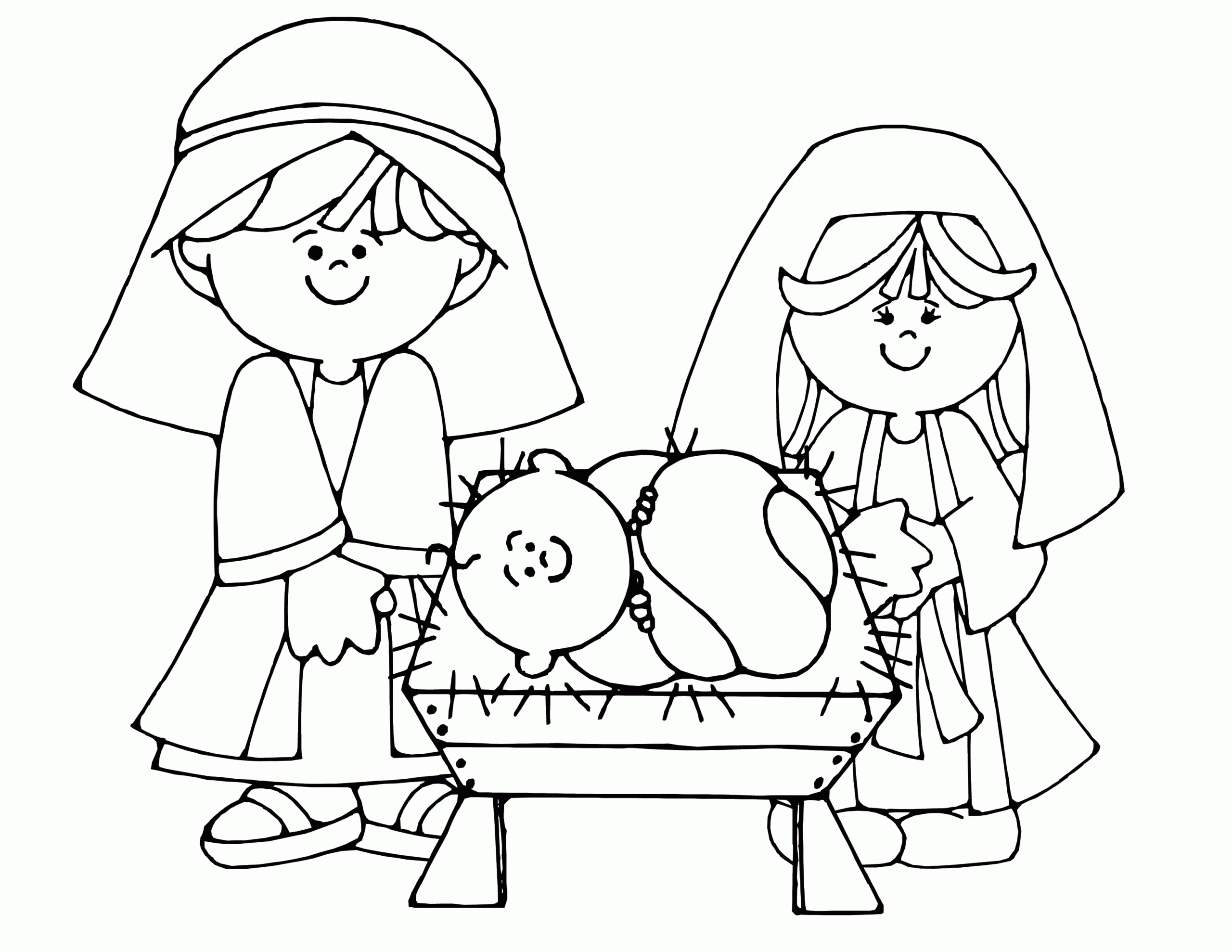 Nativity Christmas Holiday Coloring Pages Coloring Home