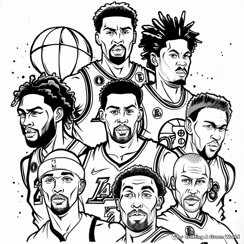 Nba Basketball Coloring Pages