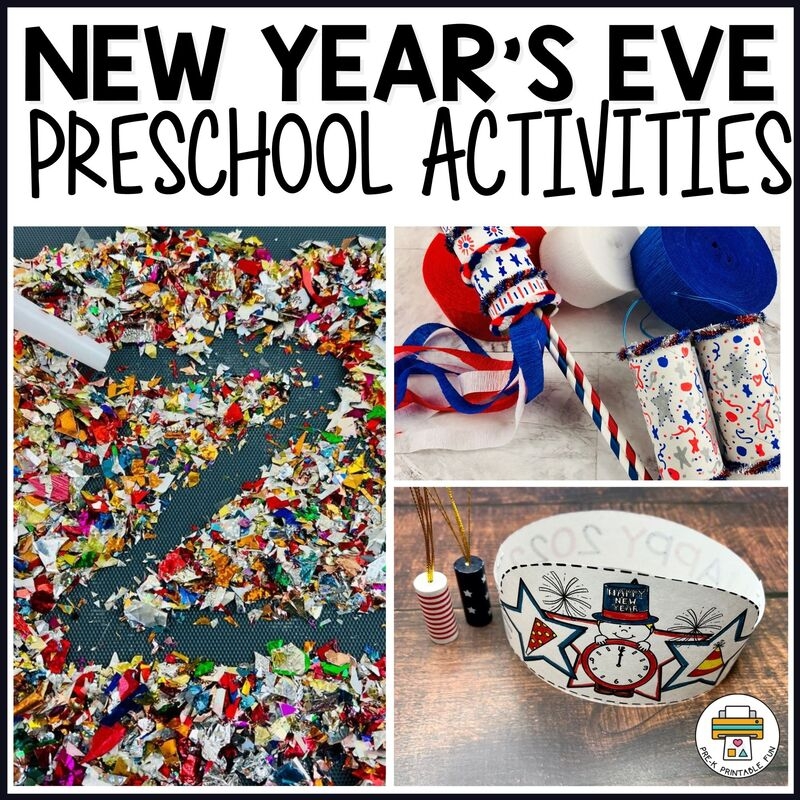 New Year 39 s Eve Activities For Preschoolers Pre K Printable Fun