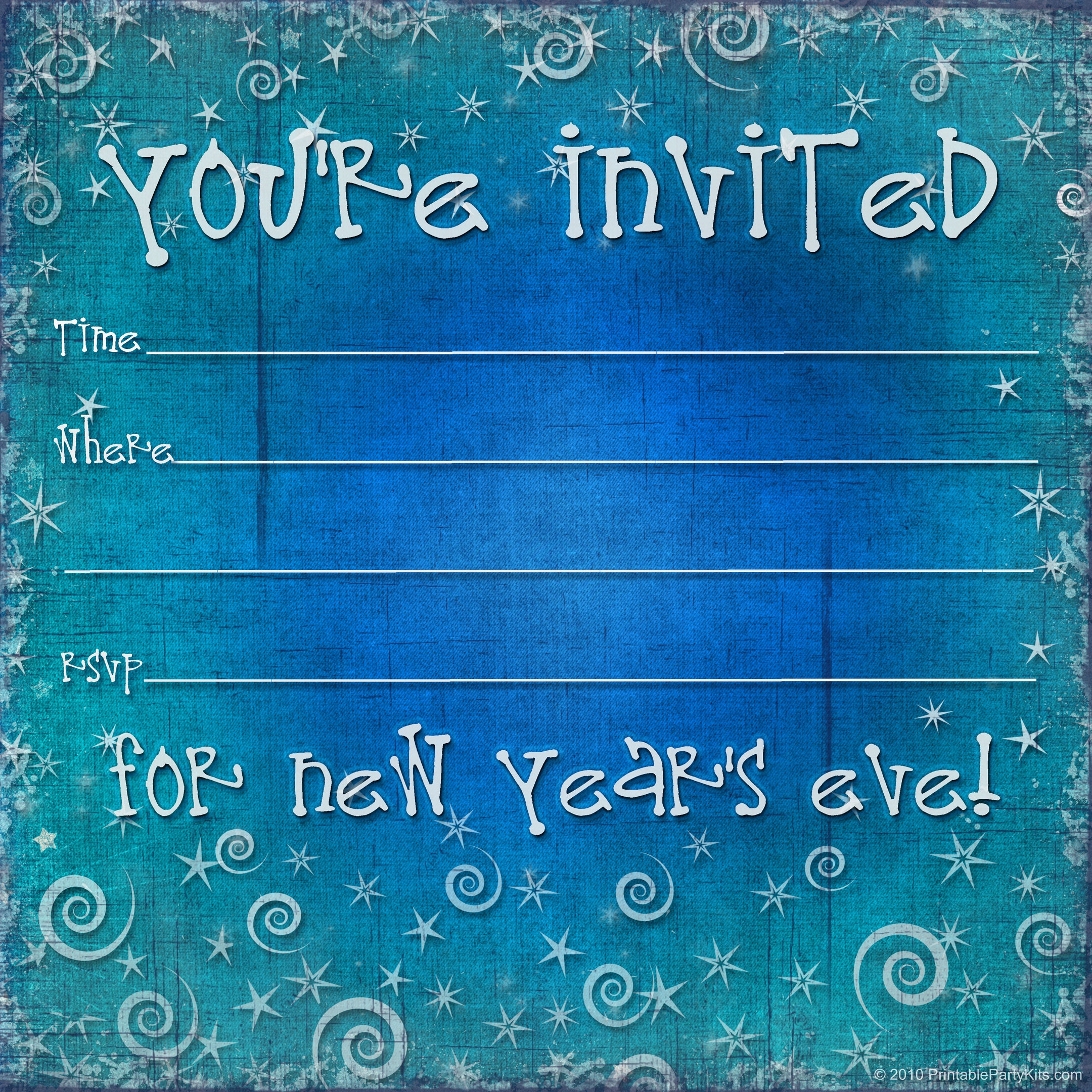 new year eve invitation templates free
