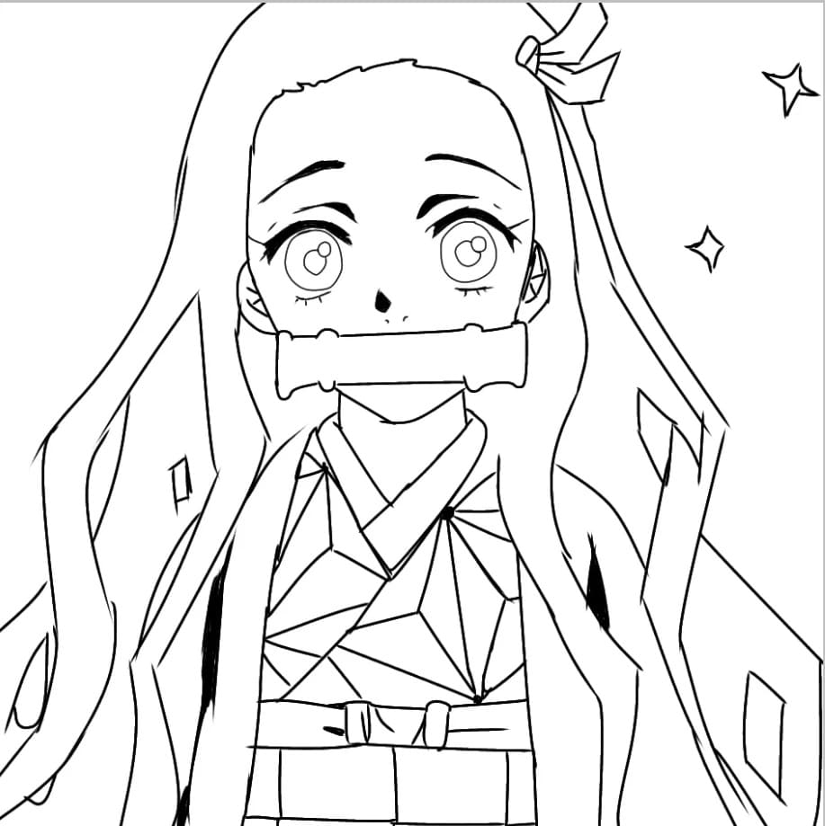 Nezuko Printable Coloring Page Free Printable Coloring Pages For Kids